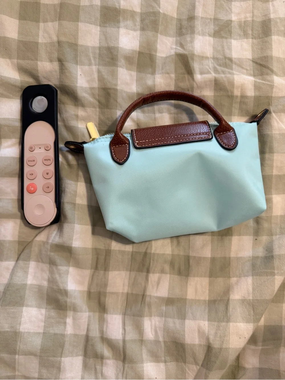 Designer inspired Small Mint Green Cosmetic Pouch
